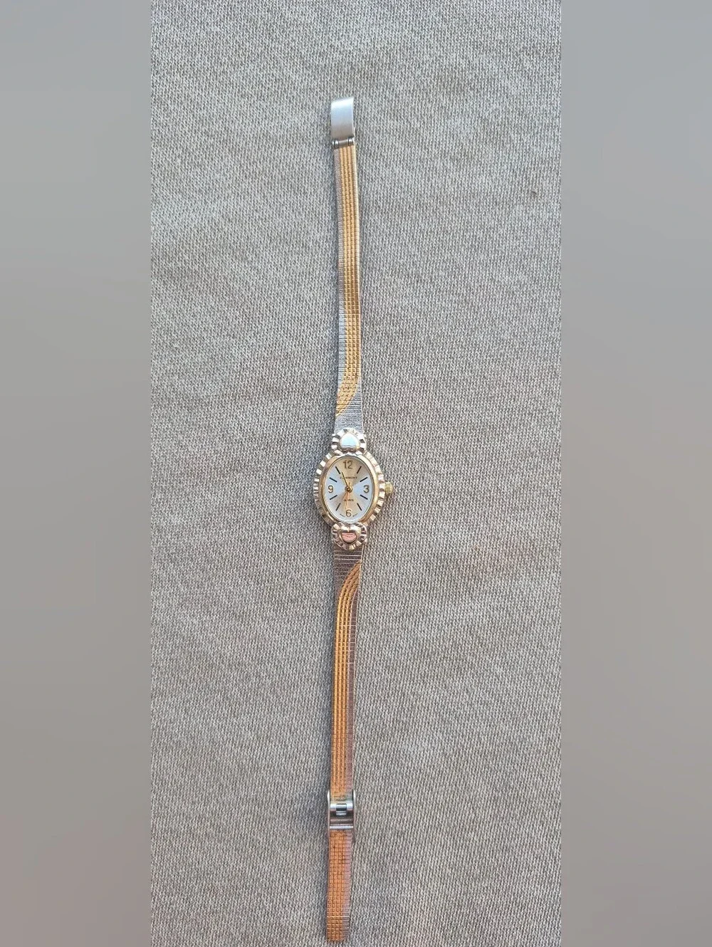 Two-Tone Gold and Silver Women's Bracelet Watch